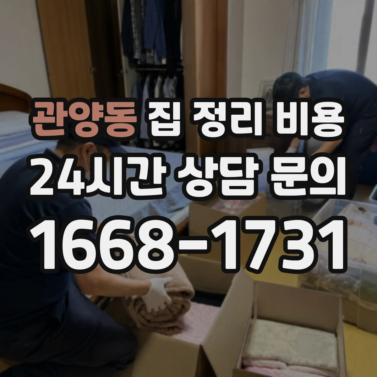 관양동 집 정리 비용