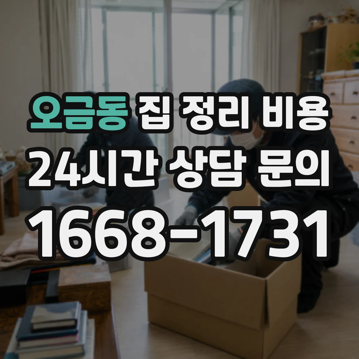 오금동 집 정리 비용