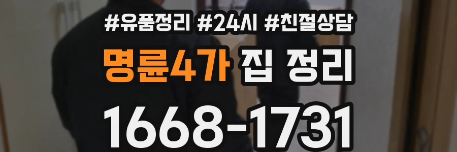 명륜4가 집 정리