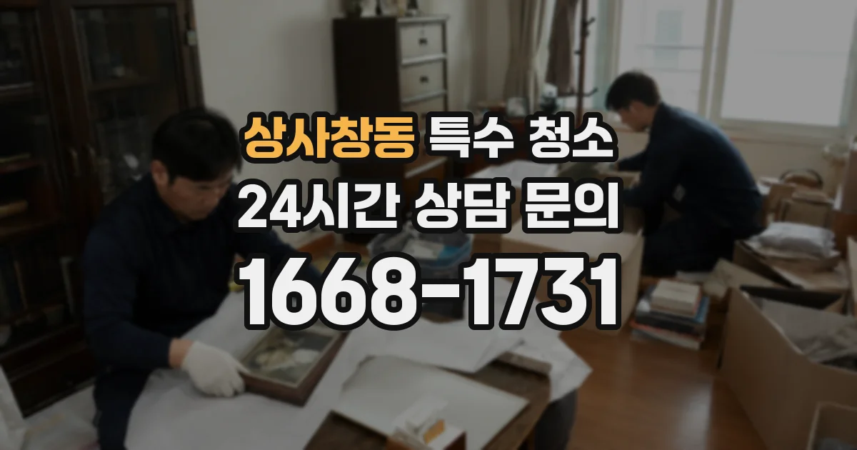 상사창동 특수 청소