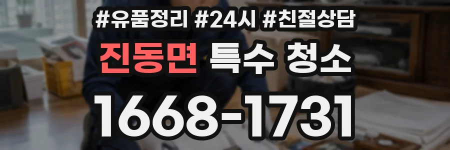 진동면 특수 청소