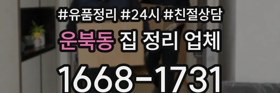 운북동 집 정리 업체