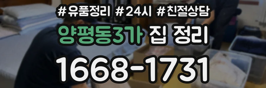 양평동3가 집 정리