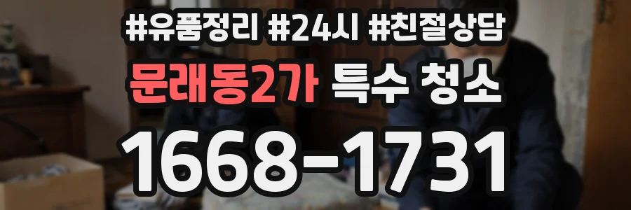 문래동2가 특수 청소