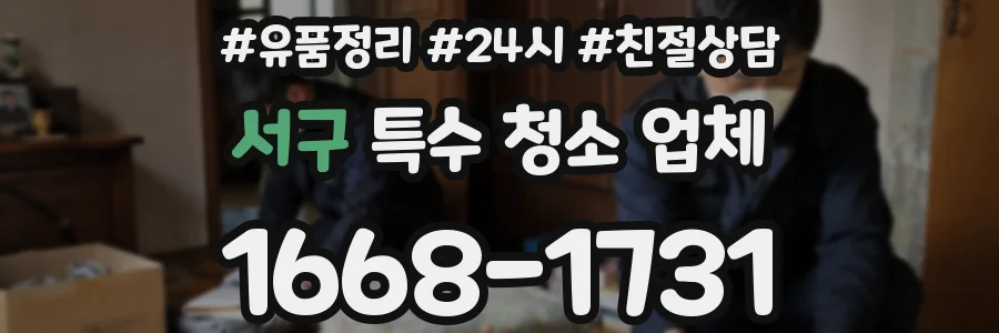 서구 특수 청소 업체