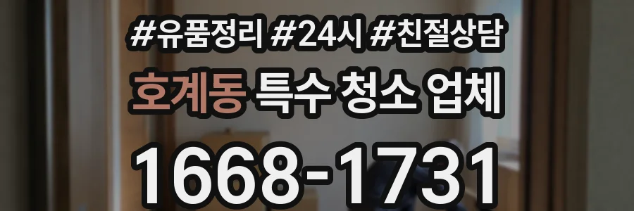 호계동 특수 청소 업체