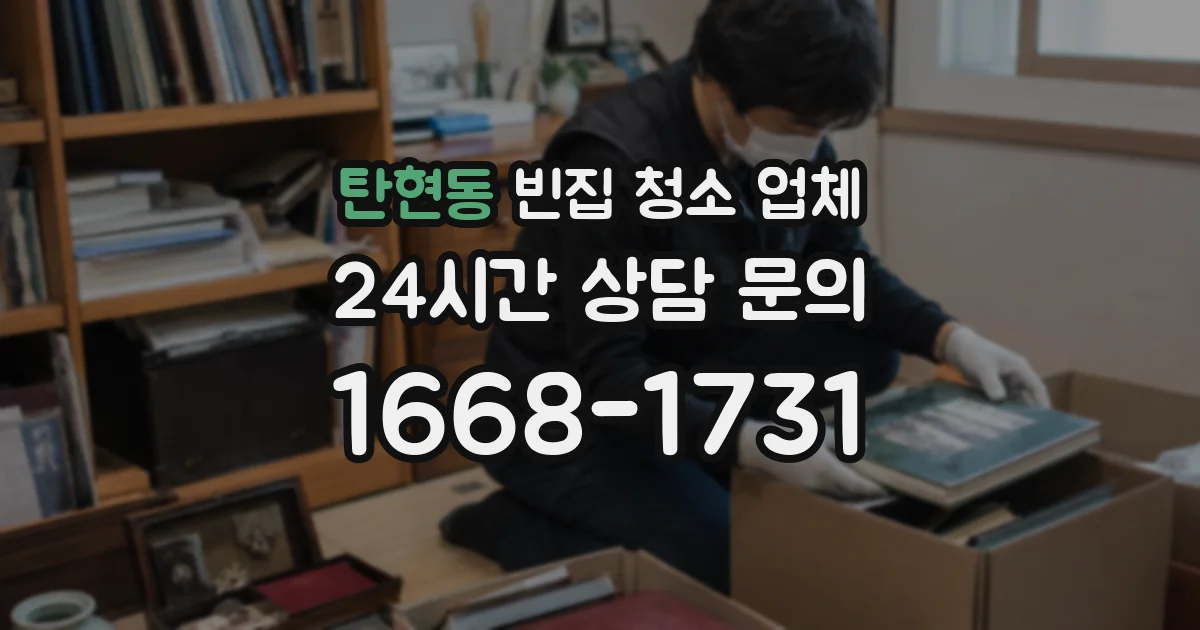 탄현동 빈집 청소 업체
