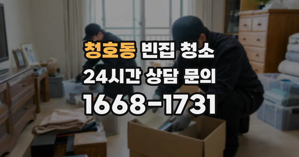 청호동 빈집 청소