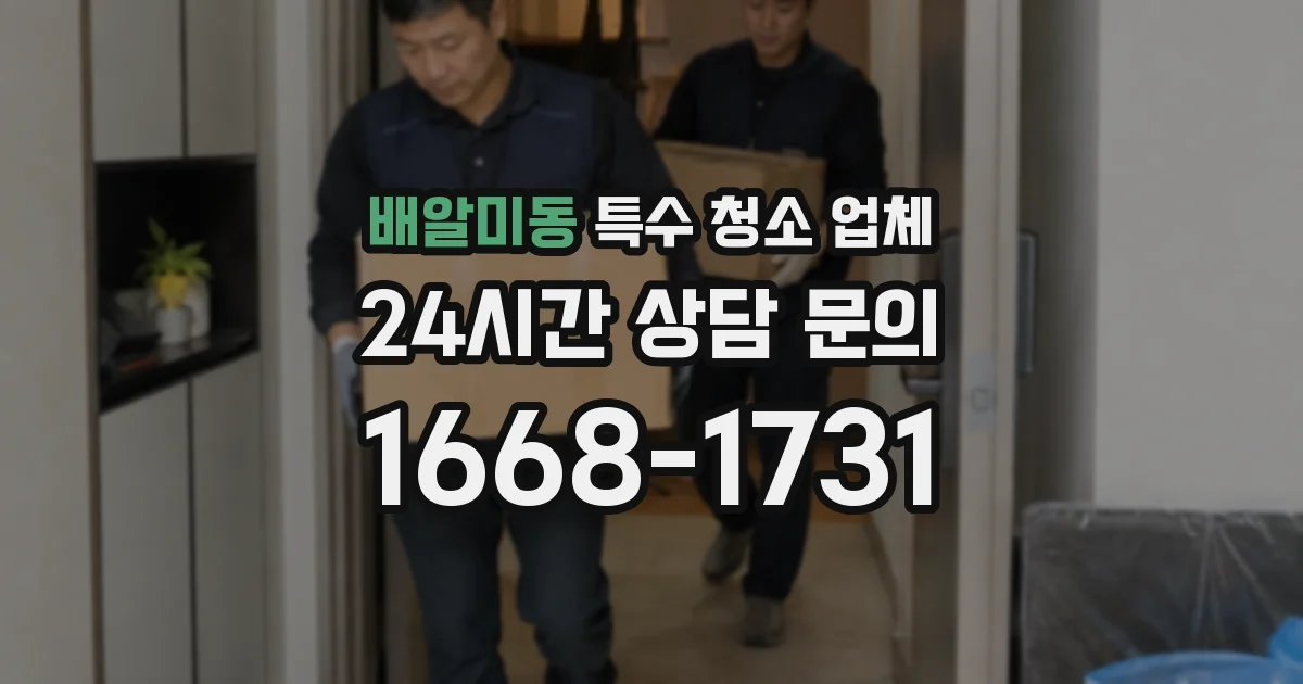 배알미동 특수 청소 업체