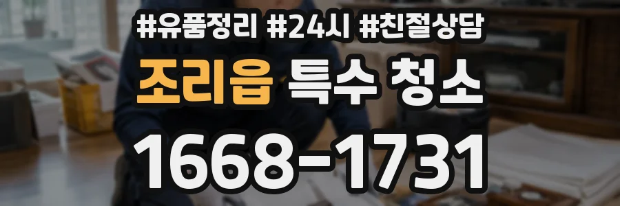 조리읍 특수 청소