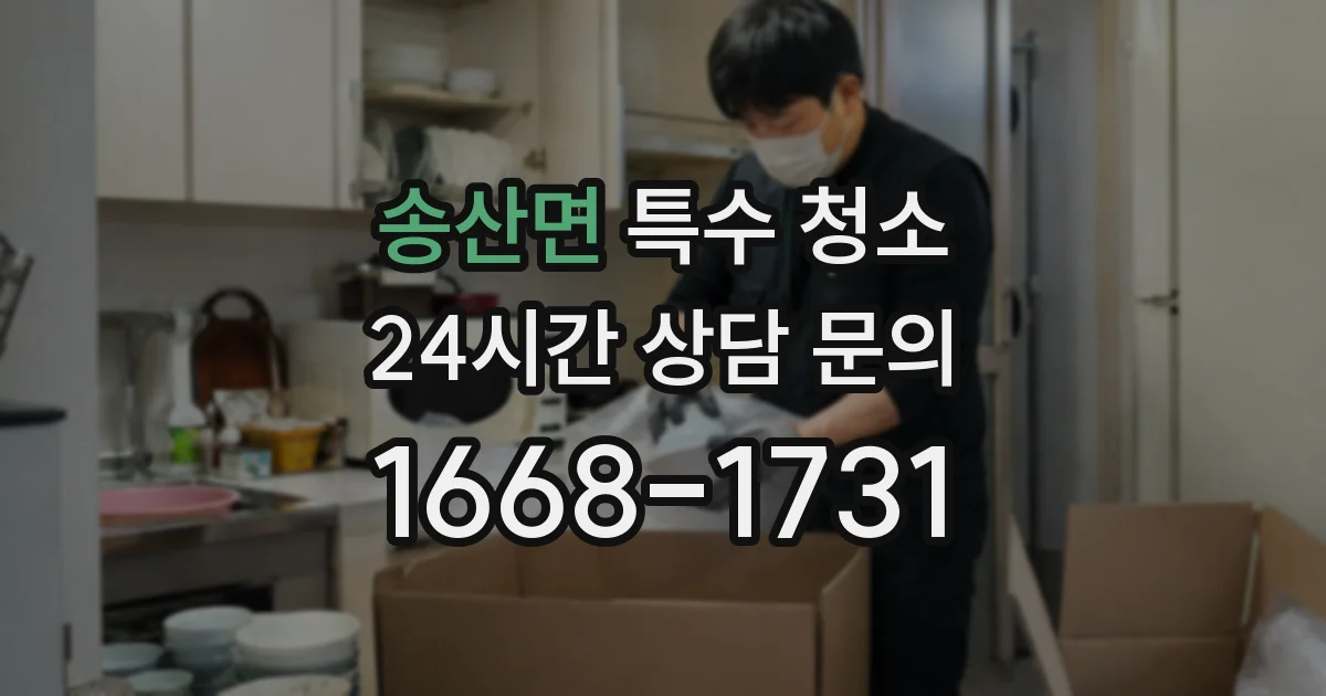 송산면 특수 청소