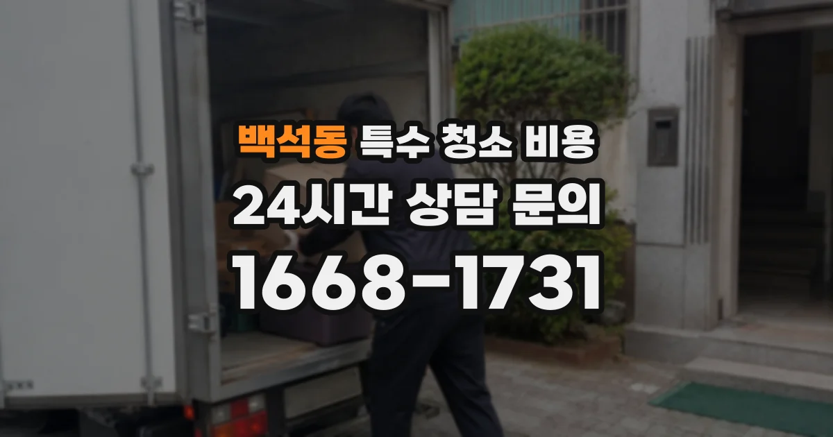 백석동 특수 청소 비용