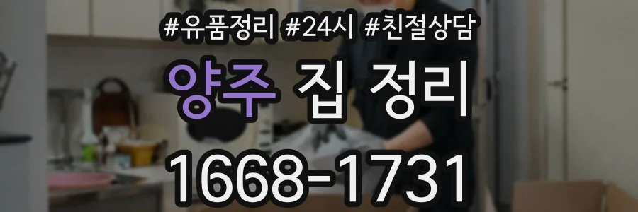 양주 집 정리