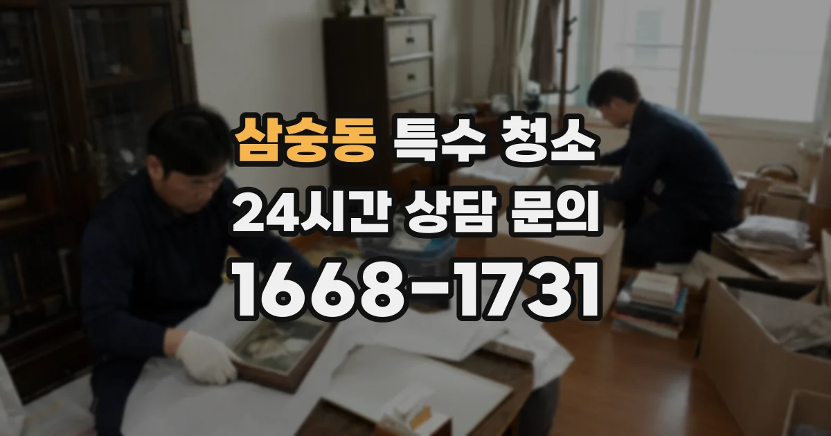 삼숭동 특수 청소