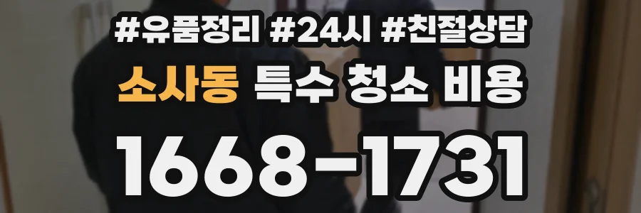 소사동 특수 청소 비용