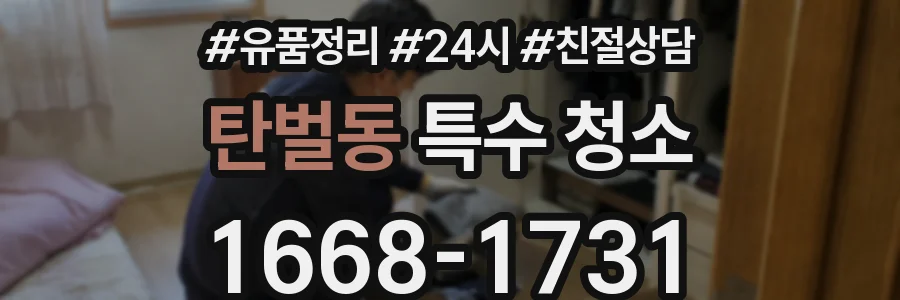 탄벌동 특수 청소