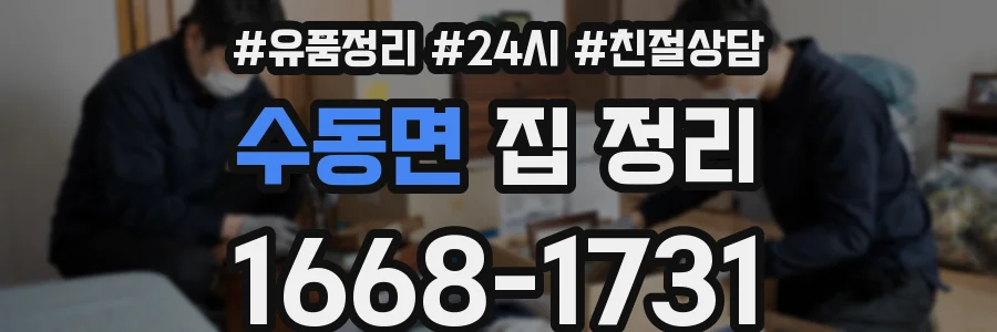 수동면 집 정리