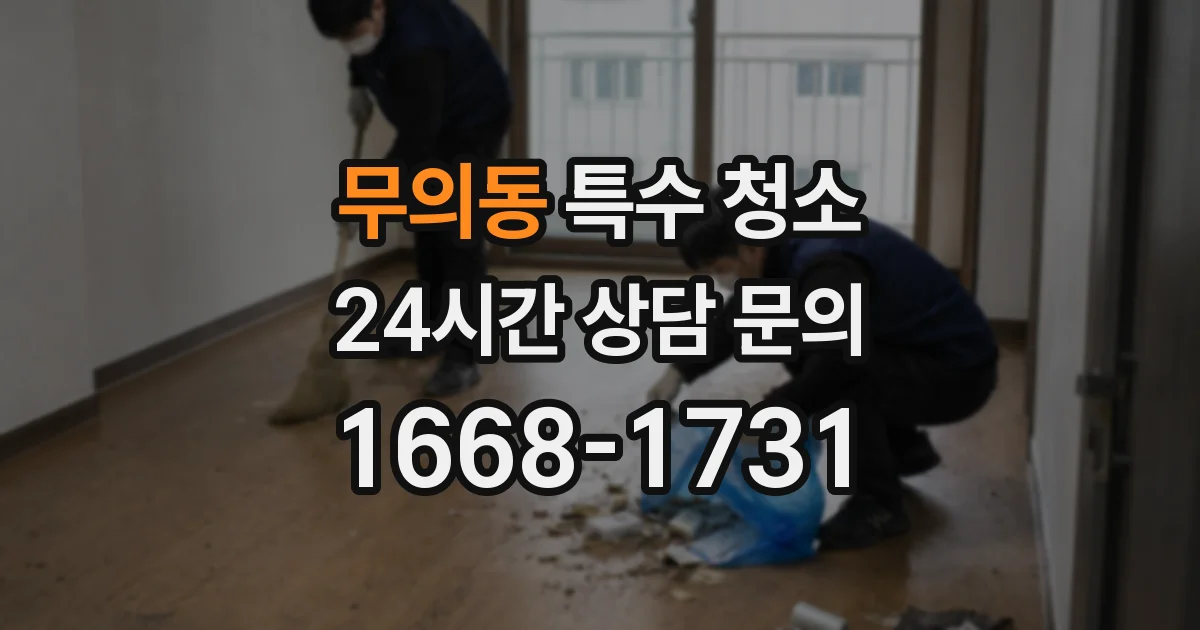 무의동 특수 청소