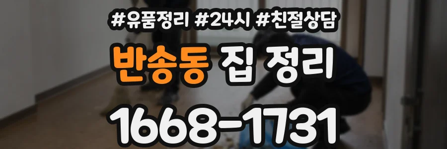 반송동 집 정리