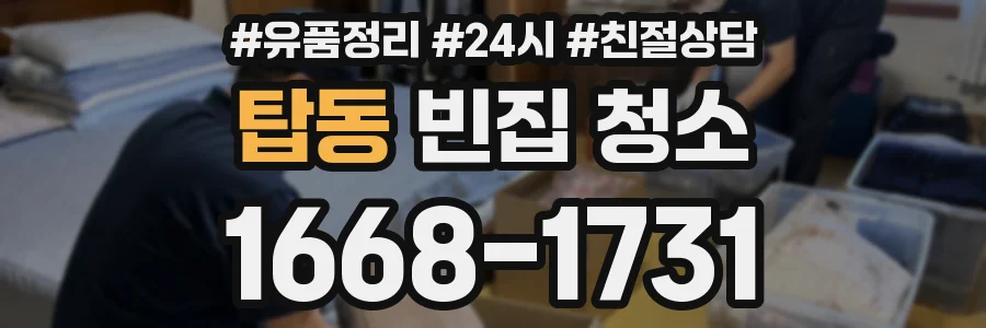 탑동 빈집 청소