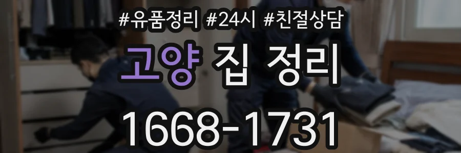 고양 집 정리