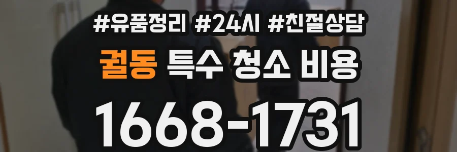 궐동 특수 청소 비용