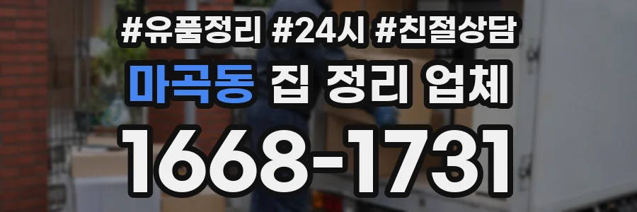 마곡동 집 정리 업체