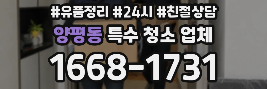 양평동 특수 청소 업체