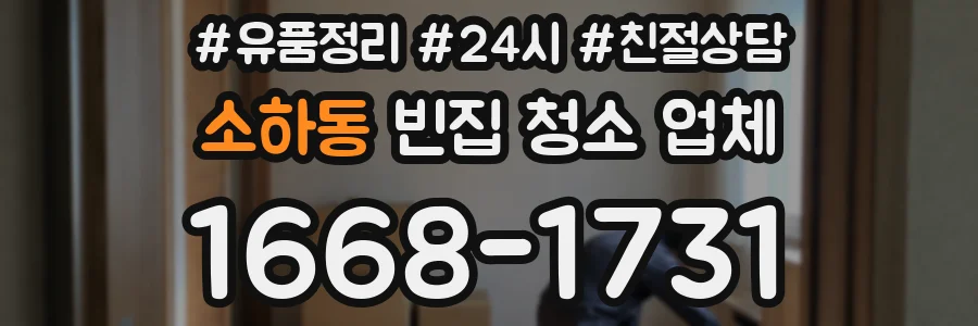 소하동 빈집 청소 업체