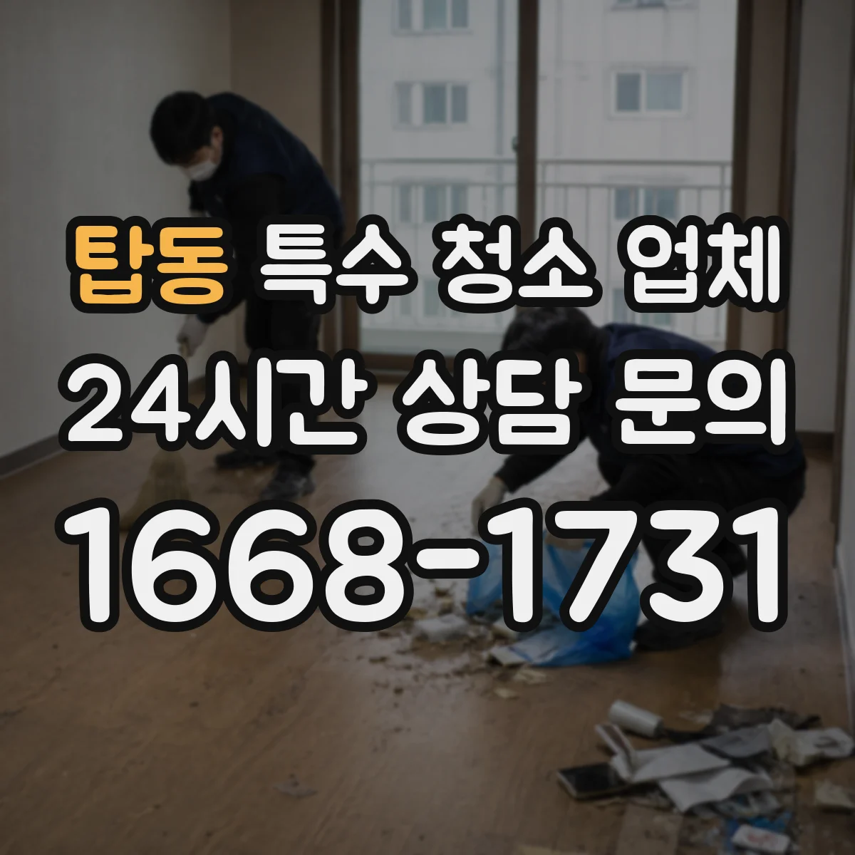 탑동 특수 청소 업체