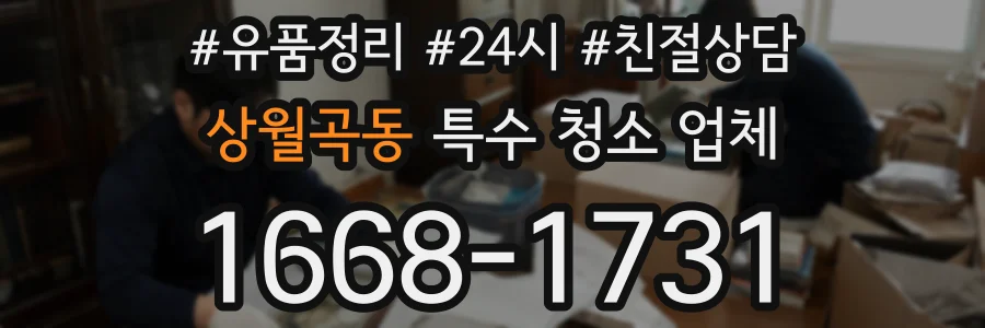 상월곡동 특수 청소 업체