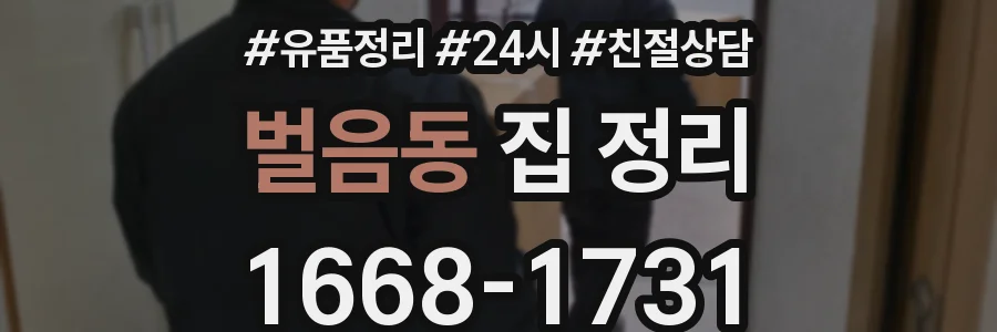 벌음동 집 정리