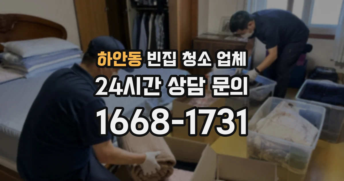 하안동 빈집 청소 업체