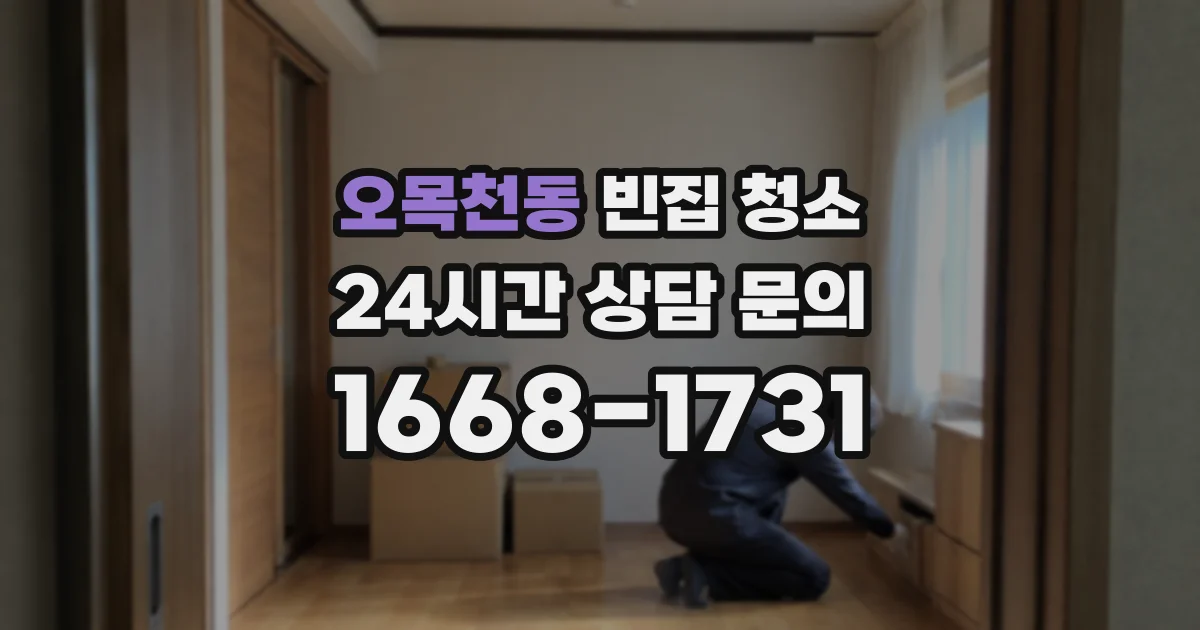 오목천동 빈집 청소