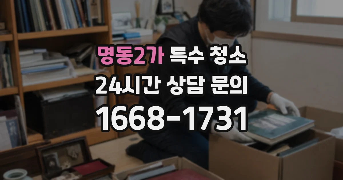 명동2가 특수 청소