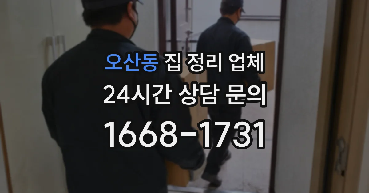 오산동 집 정리 업체