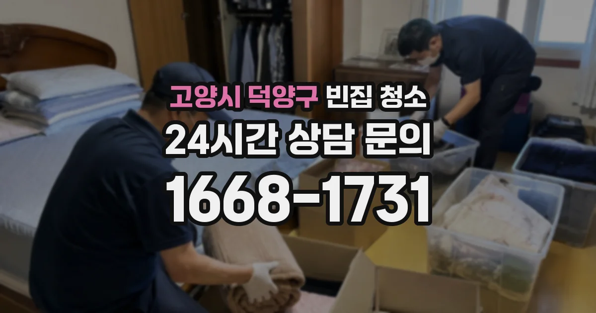 고양시 덕양구 빈집 청소