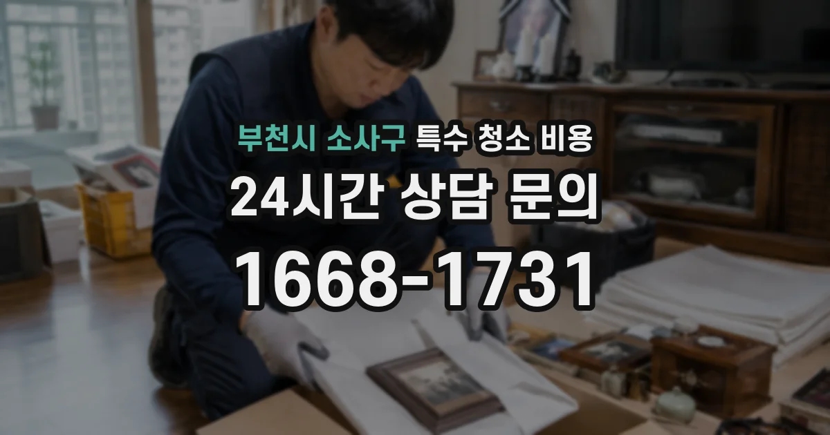 부천시 소사구 특수 청소 비용