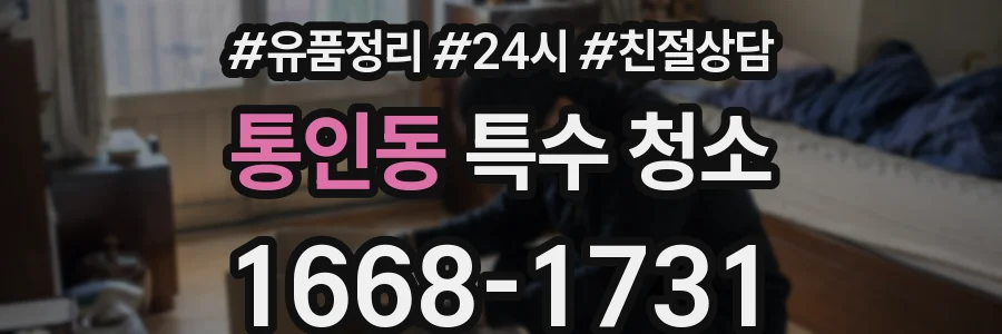 통인동 특수 청소