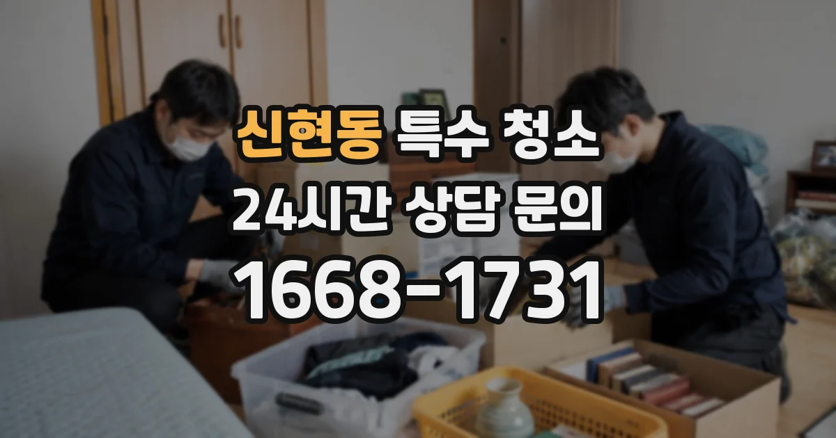 신현동 특수 청소