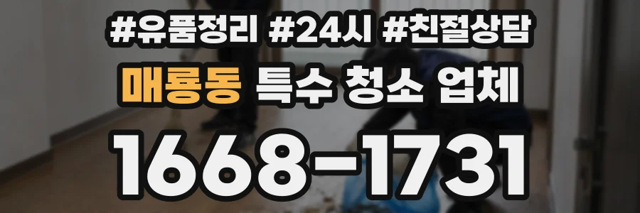 매룡동 특수 청소 업체