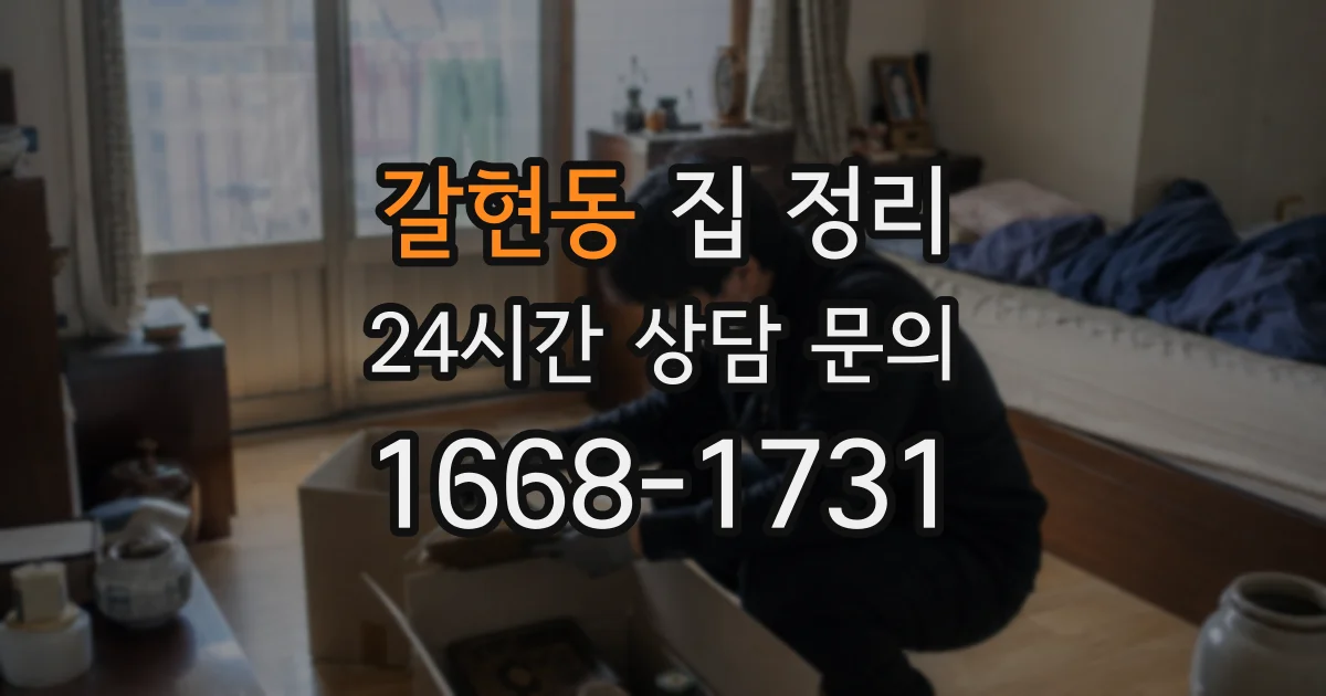 갈현동 집 정리