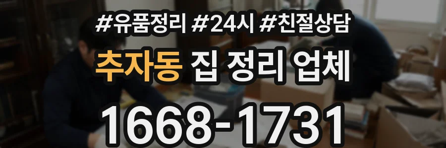 추자동 집 정리 업체