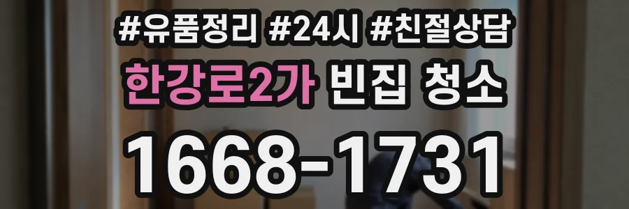 한강로2가 빈집 청소