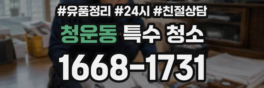 청운동 특수 청소