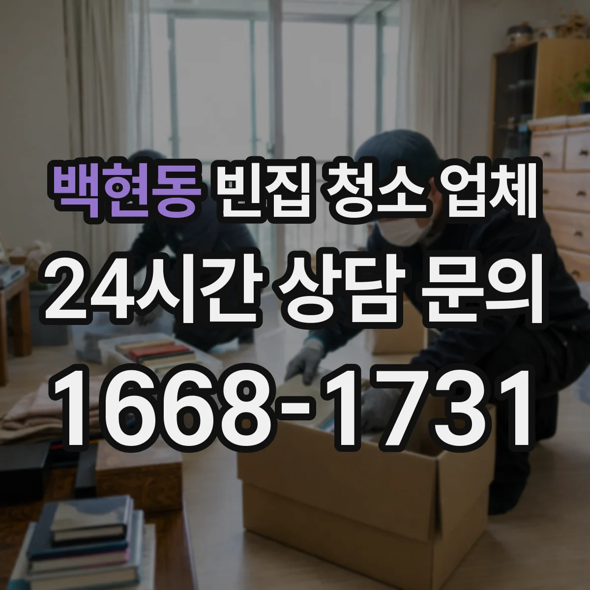 백현동 빈집 청소 업체