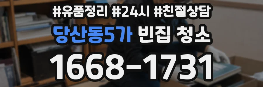 당산동5가 빈집 청소