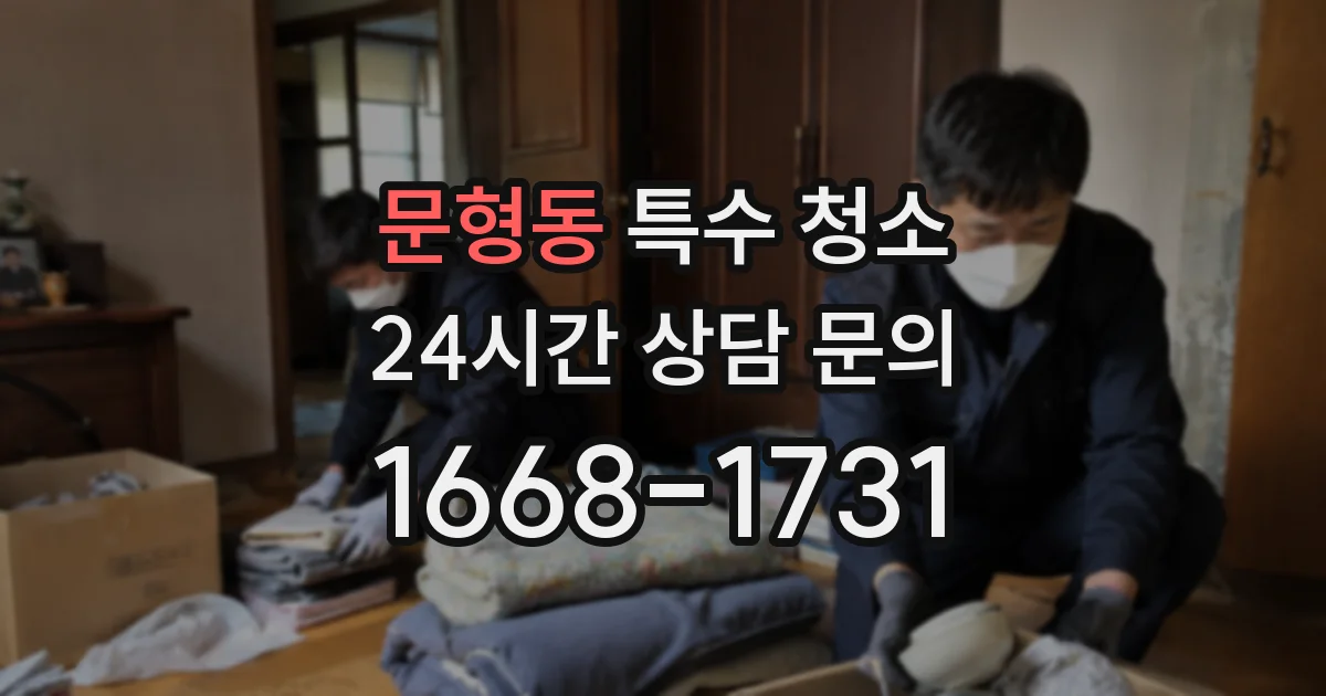 문형동 특수 청소
