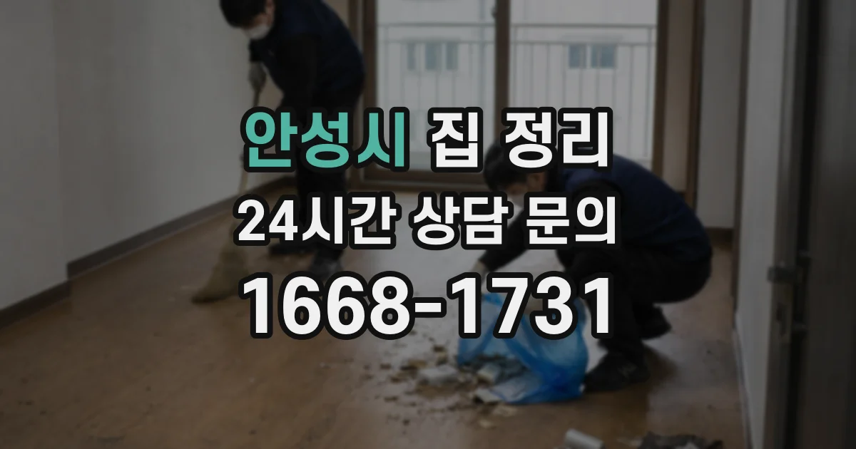 안성시 집 정리