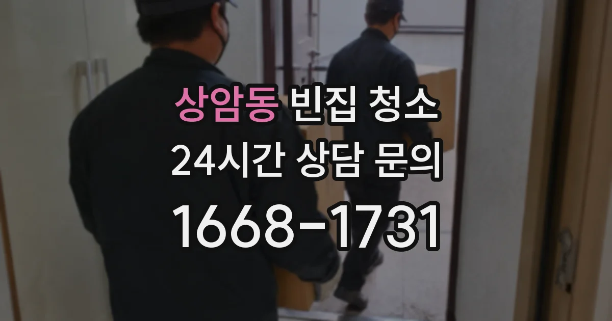 상암동 빈집 청소